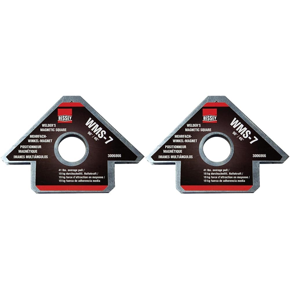 Bessey WMS-7 Arrowhead Magnetic Square (Pack of 2)