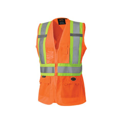 Pioneer V1021850U-M Safety Vest for Women - Hi-Vis Reflective Tape - Medium - Class 2 ANSI