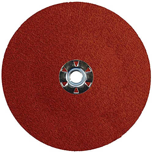 Weiler 69895 Tiger Ceramic Alumina Resin Fiber Sanding & Grinding Disc 36 Grit Pack of 25