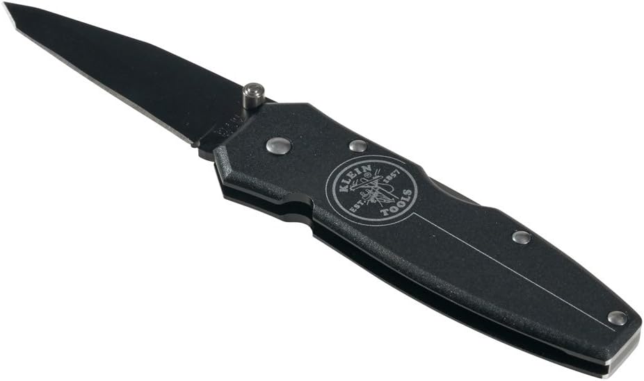 Klein Tools 44052BLK Tanto Lockback Knife 2-1/2-Inch Blade