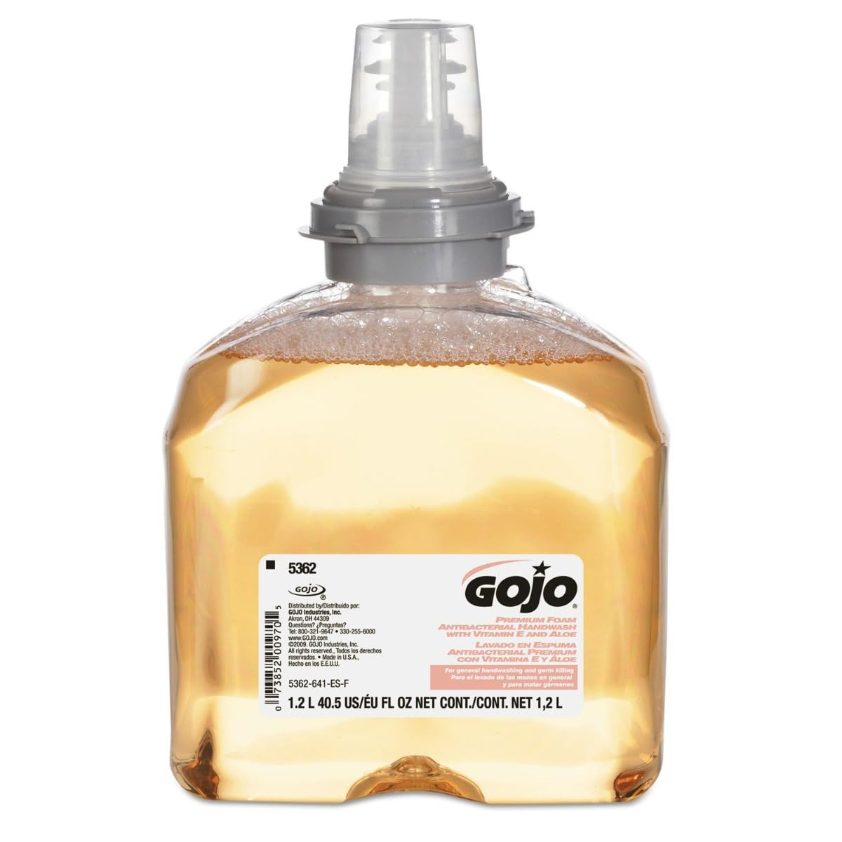 Gojo 5362-02 TFX Premium Foam Antibacterial Hand Wash 1200ml 2/carton