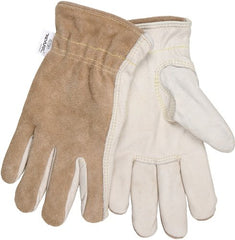 MCR Safety 3204KL Grain Cow Full Leather Driver Gloves Kevlar Liner Large