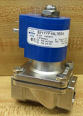 GC Valves S211YF16L7EG5 Solenoid Valve 24VDC 3/4 Inch NPT Normally Closed Din Connector