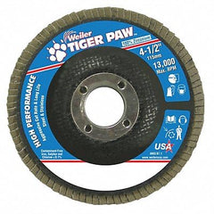 Weiler 51107 Tiger Paw Abrasive Flap Disc 36 Grit 7/8 Arbor 10 Pack