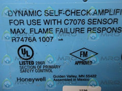 Honeywell R7476A1007 Flame Amplifier 2-4 Sec Response Time