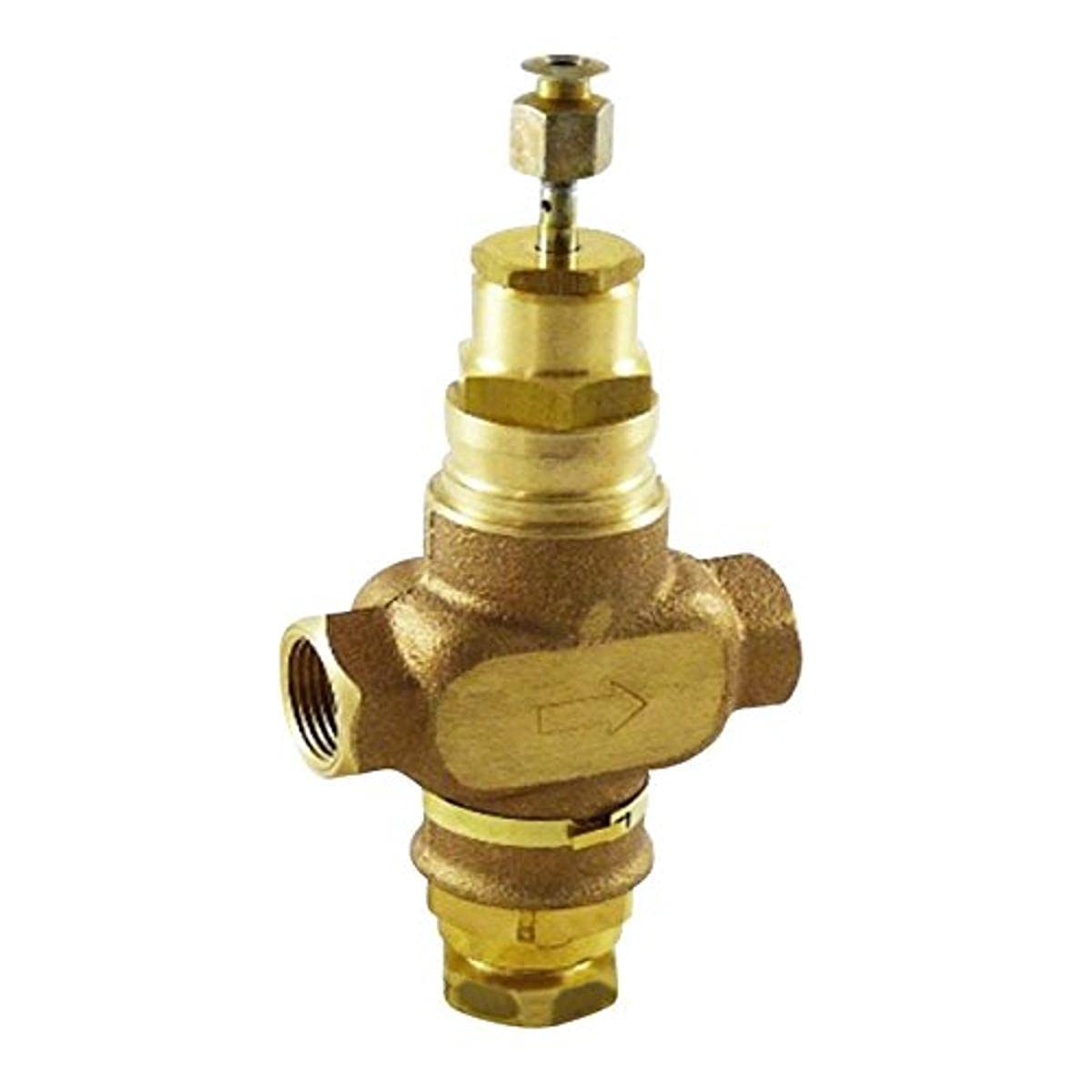 Honeywell V5011N3012 Two-Way Globe Valve - 1/2 Inch NPT - Female - Bronze - HVAC - Water or Glycol Use