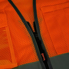 Pioneer V1024850U-XL Safety Vest Hi-Vis Reflective Mesh Neon Orange X-Large