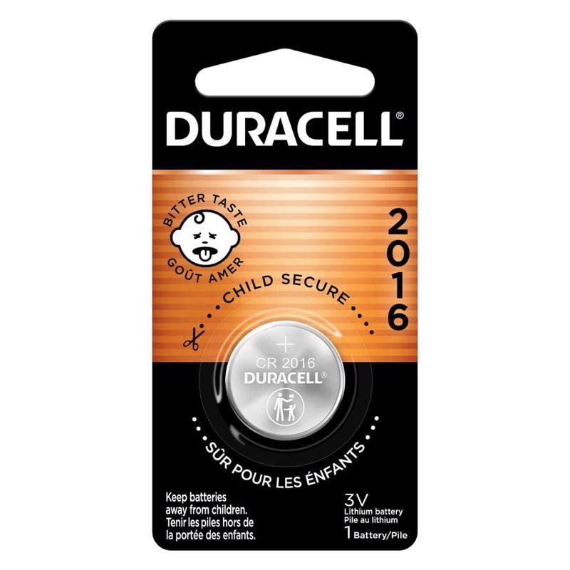 Duracell DL2016BPK Lithium Coin Battery 3 Volt 2016