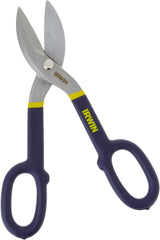 IRWIN 22010 Tools Tinner's Snip Flat Blade 10-inch