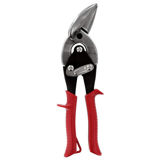 Midwest Snips P6510L Offset Aviation Snip, 18 ga Cold Rolled Steel, 22 ga Stainless Steel, 1-1/4 in Length of Cut, Left/Straight Snip