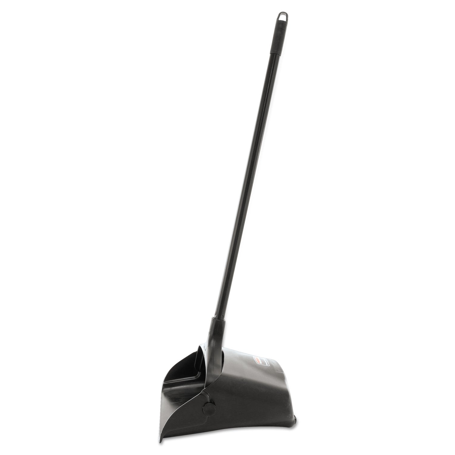 Rubbermaid FG253100BLA Dustpan with Long Handle Plastic Black Compatible with Any Broom for Lobby/Restaurant/Office/Home/Dog Pooper Scooper