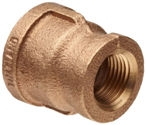 Merit Brass X112-0604 Brass Pipe Fitting Class 125 Reducing Coupling 3/8 x 1/4 NPT Female