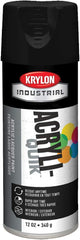 Krylon K01613A07 Acryli-Quik Lacquer Semi-Flat Black 12 Ounce