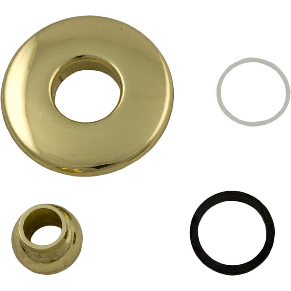 Hydrabaths FJ115 Escutcheon Futura 2-5/8 Inch Face Diameter with Directional Eyelet Smooth Brass