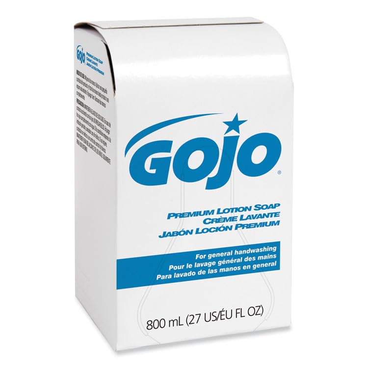 Gojo 9106-12 Premium Lotion Soap 800 mL Dispenser Refill 12 Pack