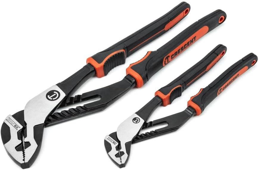 Crescent RTZ2CGSET2 Pliers Set 8 and 12 T&G Straight Dual Mat