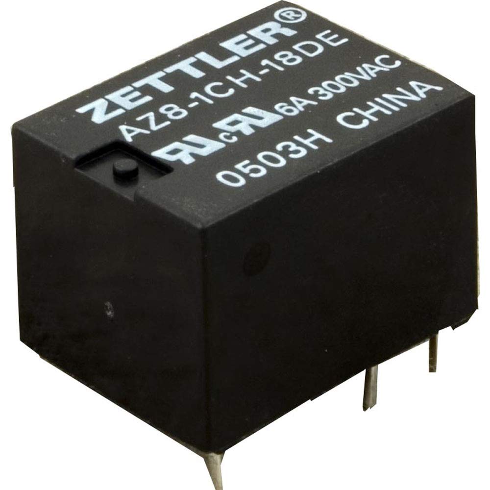 Zettler AZ8-1CH-18DE Relay Single Pole Double Throw 6A 18vdc