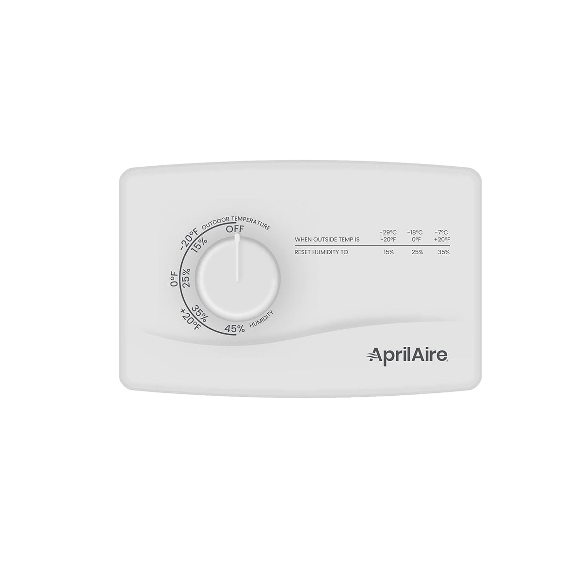 Aprilaire 4655 Manual Whole-House Humidistat Low Voltage 24VAC