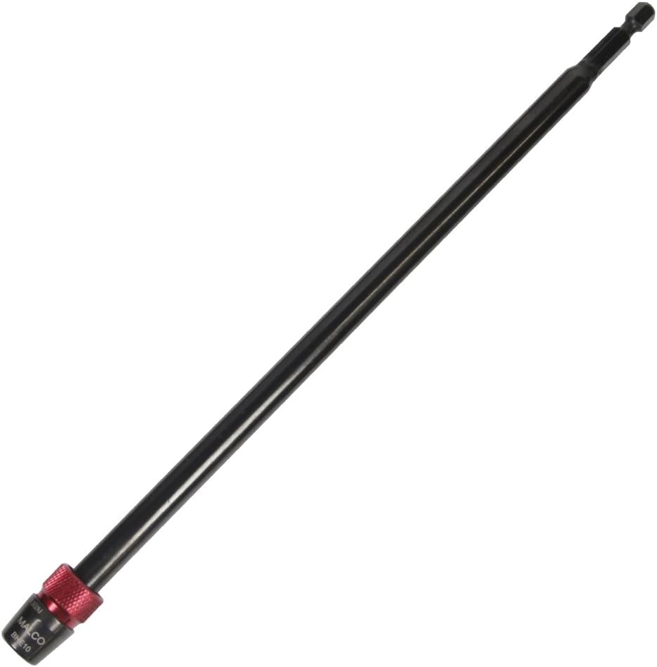 Malco BHE10 Bit Holder Extension Black 10 Inches