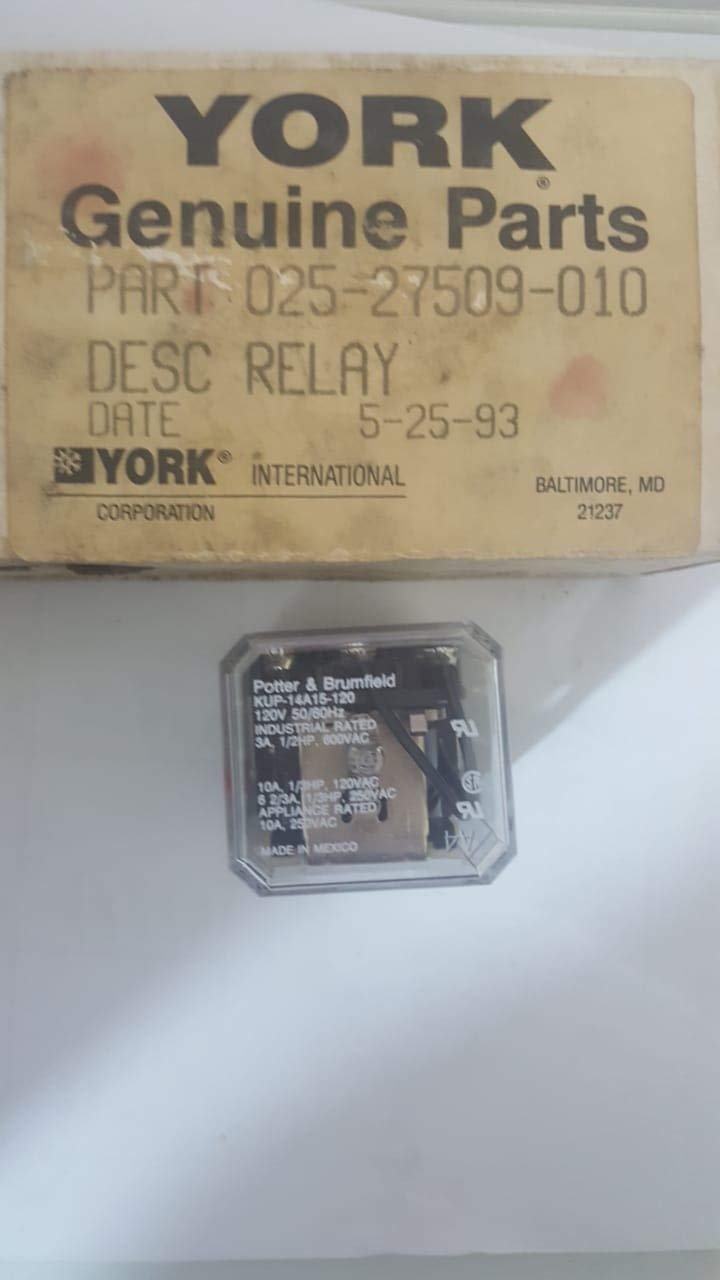 York 025-38995-000 Motor Protector Module Relay 2.5AMP 240VAC