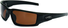 Honeywell Uvex S2949 Hypershock Safety Glasses Black Frame Espresso Polarized Lens