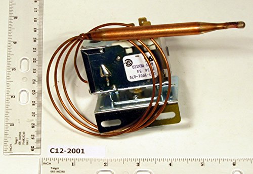 Robertshaw C12-2001 SPDT Resistance Heat Thermostat for Heat Pumps -1/63 F 5 F Diff. 30 Cap. Includes Knob