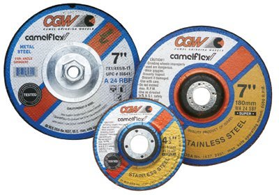 CGW Abrasives 35633 Depressed Center Wheels - 1/4 Grinding, Type 27 - 6x1/4x5/8-11