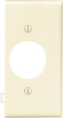 Leviton PSE7-I 1-Gang Single 1.406 Inch Hole Device Receptacle Wallplate, Sectional, Thermoplastic Nylon, Ivory