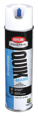 Krylon A03901004 Quik-Mark APWA Water-Based Inverted Marking Paint 17oz Aerosol Brilliant White