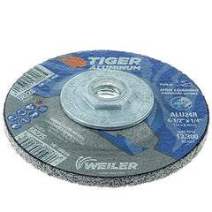 Weiler 58226 Aluminum Combo Wheels Type 27 4-1/2 dia 5/8 arbor 24 grit