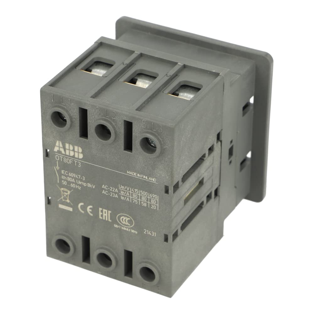 ABB OT80FT3 80A Door Mounted Isolator 3P