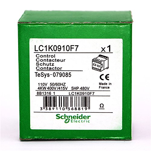 Schneider Electric LC1K0910F7 TeSys K Contactor 9A 110V AC (3P Size)