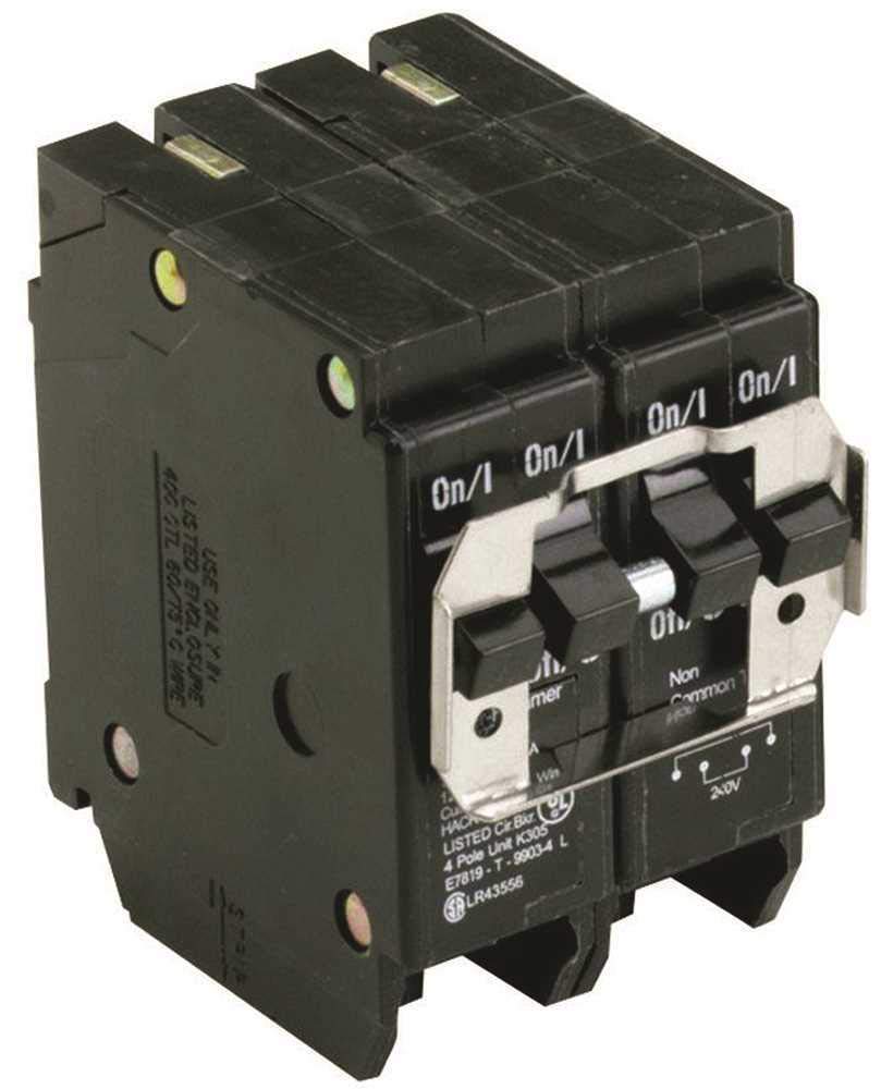 Eaton BQC230230 Type BQC Quadplex Circuit Breaker 120/240VAC 30A (2-Pole) 10kAIC