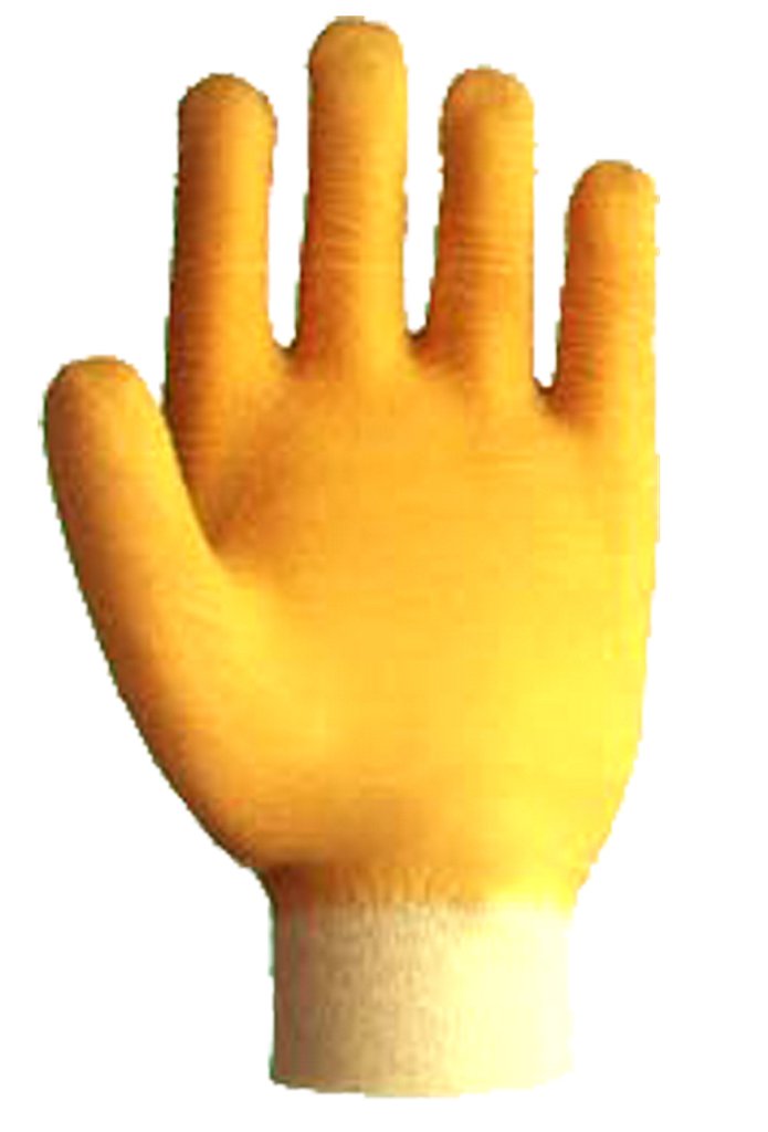 SHOWA 63NFW-10 Fully Coated Natural Rubber Glove, General Purpose Work, Large (Pack of 12 Pairs)