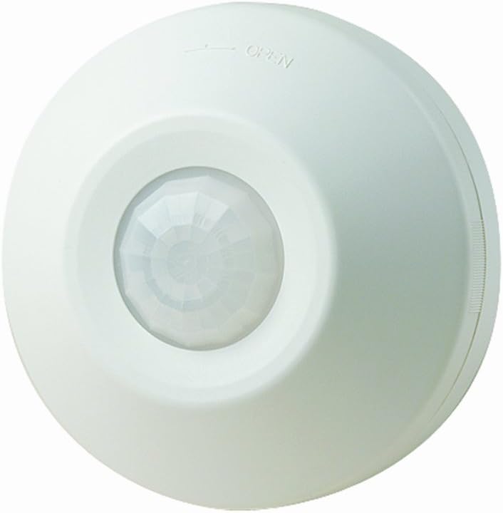 Leviton ODC0S-I1W Self-Contained Ceiling-Mount Occupancy Sensor and Switching Relay 1000 Watt 120 Volt