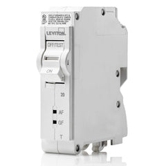 Leviton LB120-DFT 20A 1-Pole Plug-On AFCI/GFCI Branch Circuit Breaker, Thermal Magnetic, 120 VAC