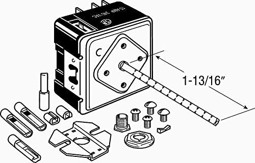 Robertshaw 5500-202 Uni-Kit Universal Electric Range Infinite Switch, Non Push To Turn, Adjustable Shaft