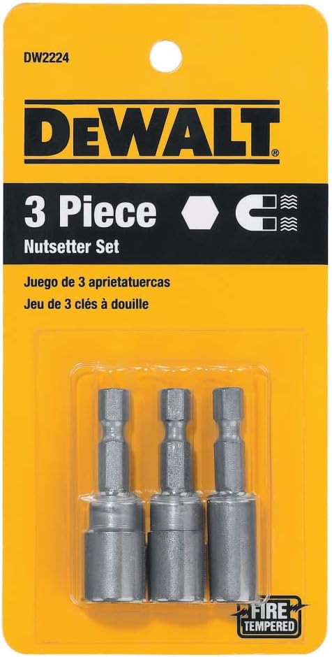 DEWALT DW2224 Nutdriver Set 3 Piece Replacement MPN