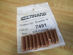 Bernard 7491 Contact TIP Elliptical Electrode Power 1/16-1.25