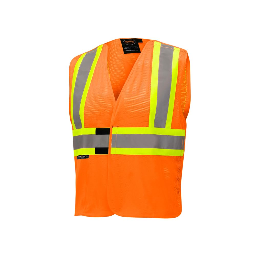 Pioneer V2510850U-L/XL High Visibility Flame Resistant Vest Orange Large / XL