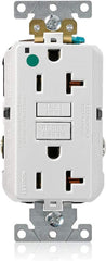 Leviton GFNT2-HGW SmartlockPro Slim Self-Test GFCI Receptacle 20A 125V 2P 3W