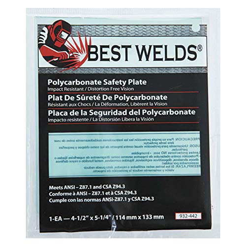 Best Welds 901-932-442 Safety Plate 4.5 inches x 5.25 inches Replacement MPN