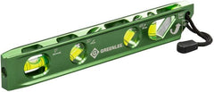 Greenlee L107 Electrician's Magnetic Torpedo Level with Conduit Bending Offset Aid