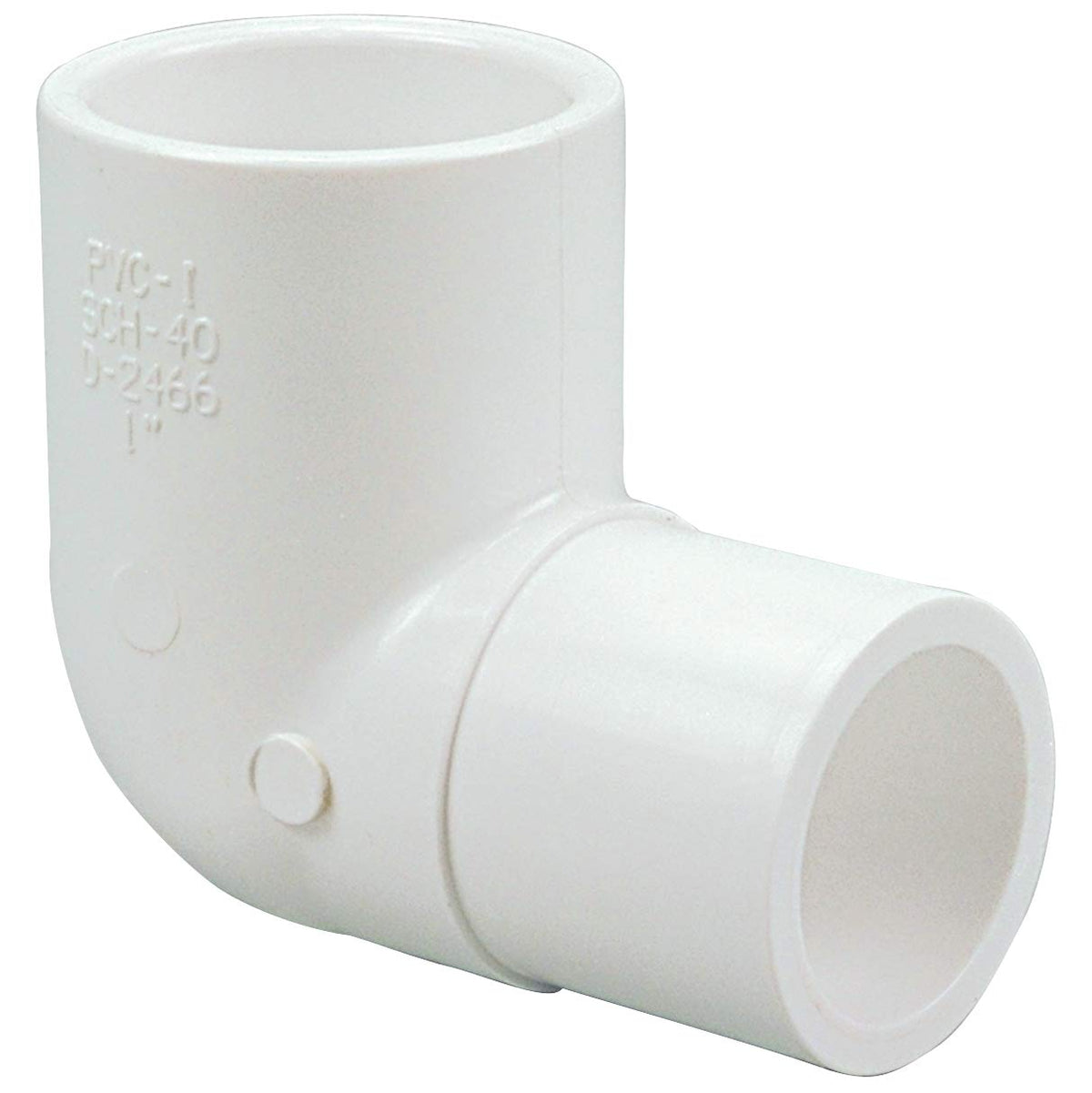 NIBCO 409-015 1-1/2 in. Spigot x Slip Joint Schedule 40 PVC 90-degree Street Elbow