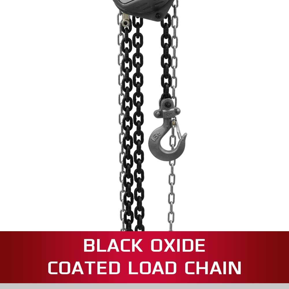 Jet 101910 Hand Chain Hoist 1 Ton 10 Ft Lift