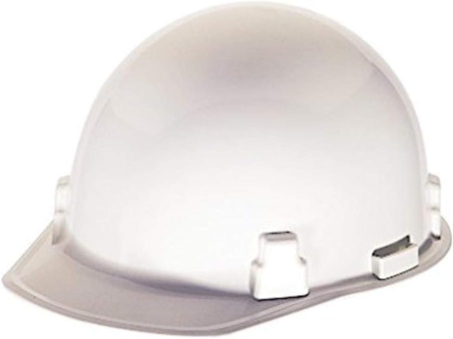 MSA 486960 Thermalgard Cap Style Safety Hard Hat Fas-Trac III Ratchet Suspension Glass-Reinforced Nylon Shell White