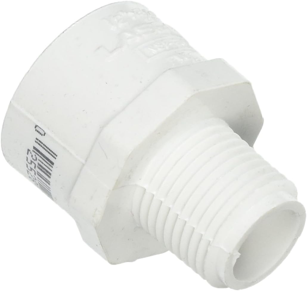 LASCO 436-074 Male Adapter Reducing White PVC