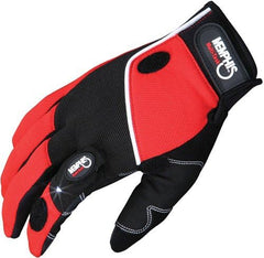 MCR Safety 924L Memphis Synthetic Palm Multi-Task Gloves with Synthetic Palm and Foam Padding Black Large 1-Pair