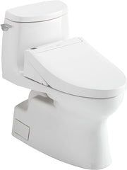 TOTO MW6143084CUFG#01 Washlet+ Carlyle II 1G One-Piece Elongated 1.0 GPF Toilet and C5 Bidet Seat Cotton White