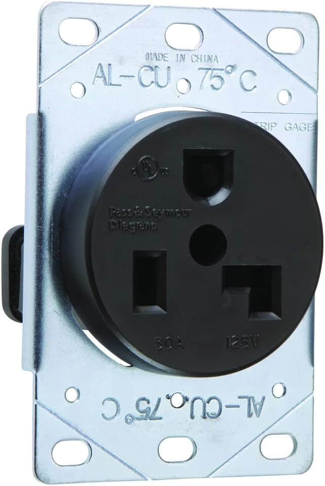 Pass & Seymour 3802 Straight Blade Receptacle Power Outlet 30A 125V